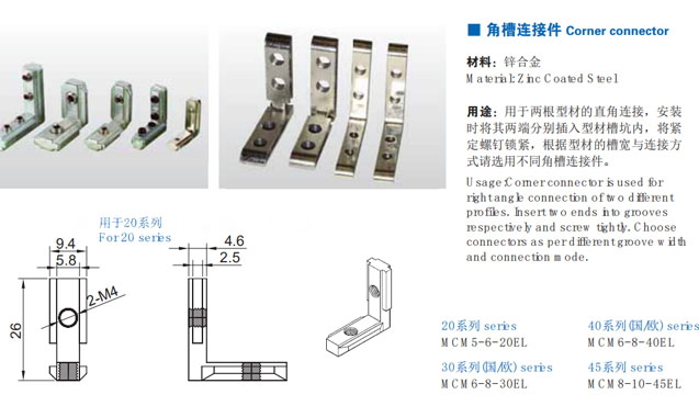 南京美誠角槽連接件